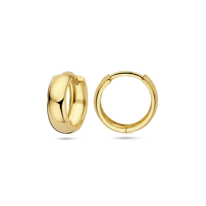 9k Geelgouden klapoorringen 13 mm