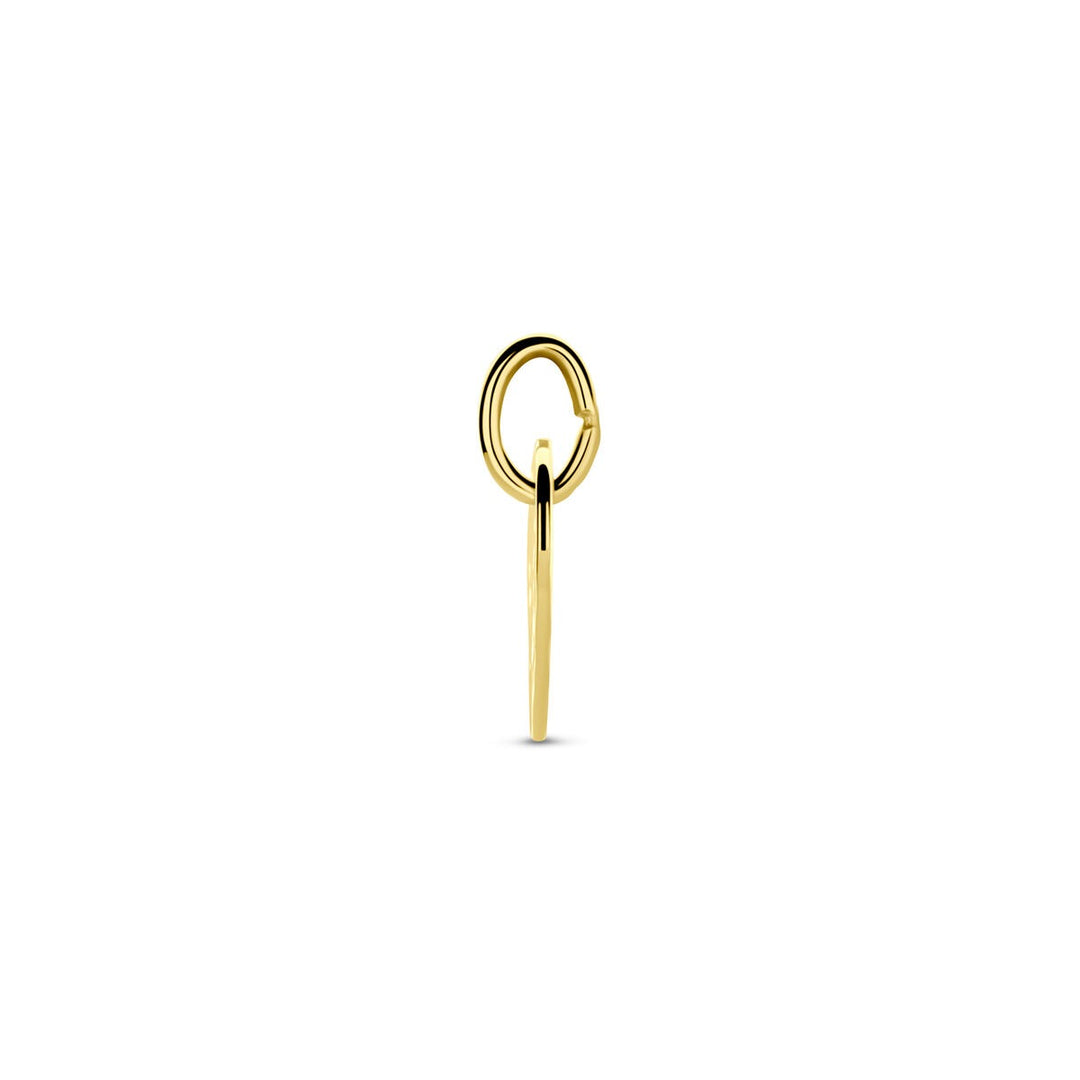 9k Gele Graveerhanger Hartje