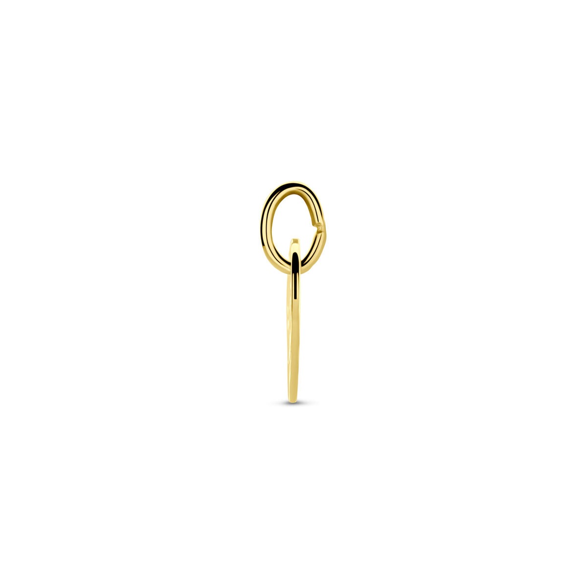 9k Gele Graveerhanger Hartje