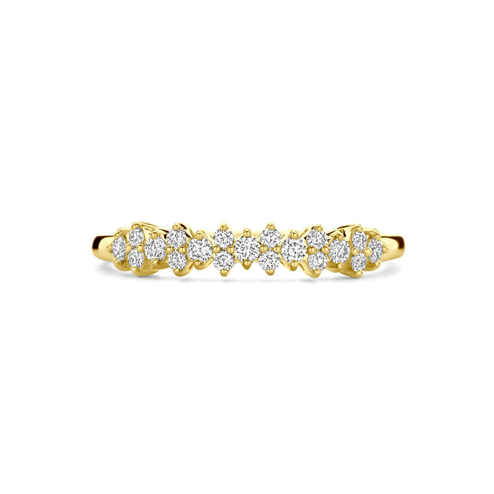 14k gouden damesring met diamant – 0.24 ct, 3,5 mm