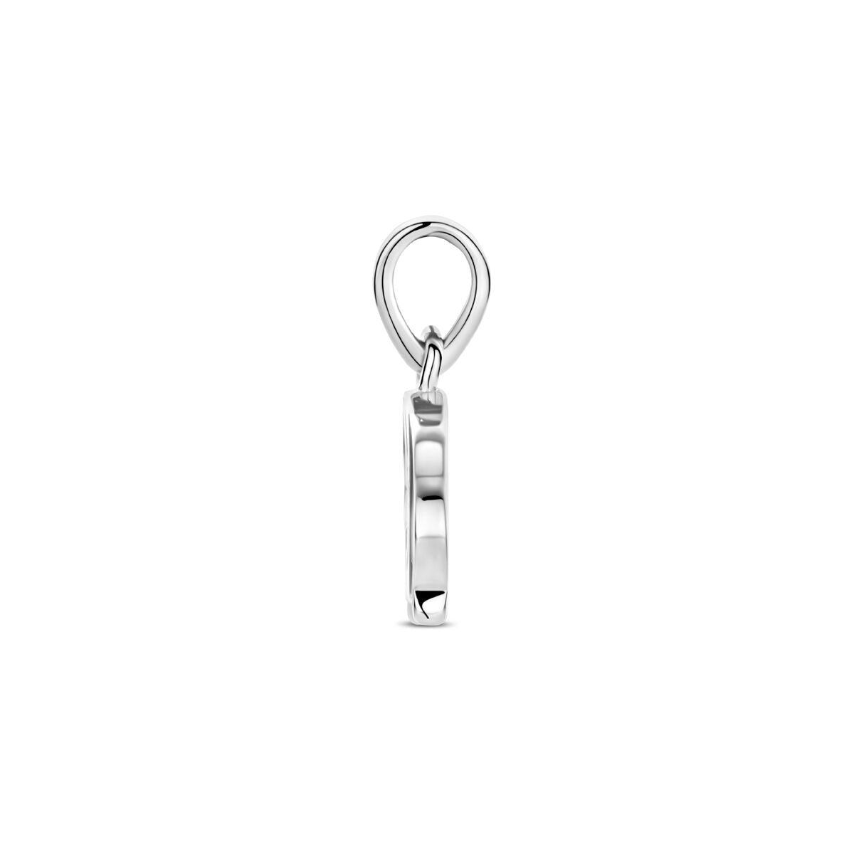 Zilveren kinder hanger hondje gerhodineerd 14mm