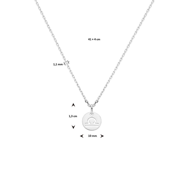 Zilveren Collier met Sterrenbeeld Hanger – Gerhodineerd 925 Zilver
