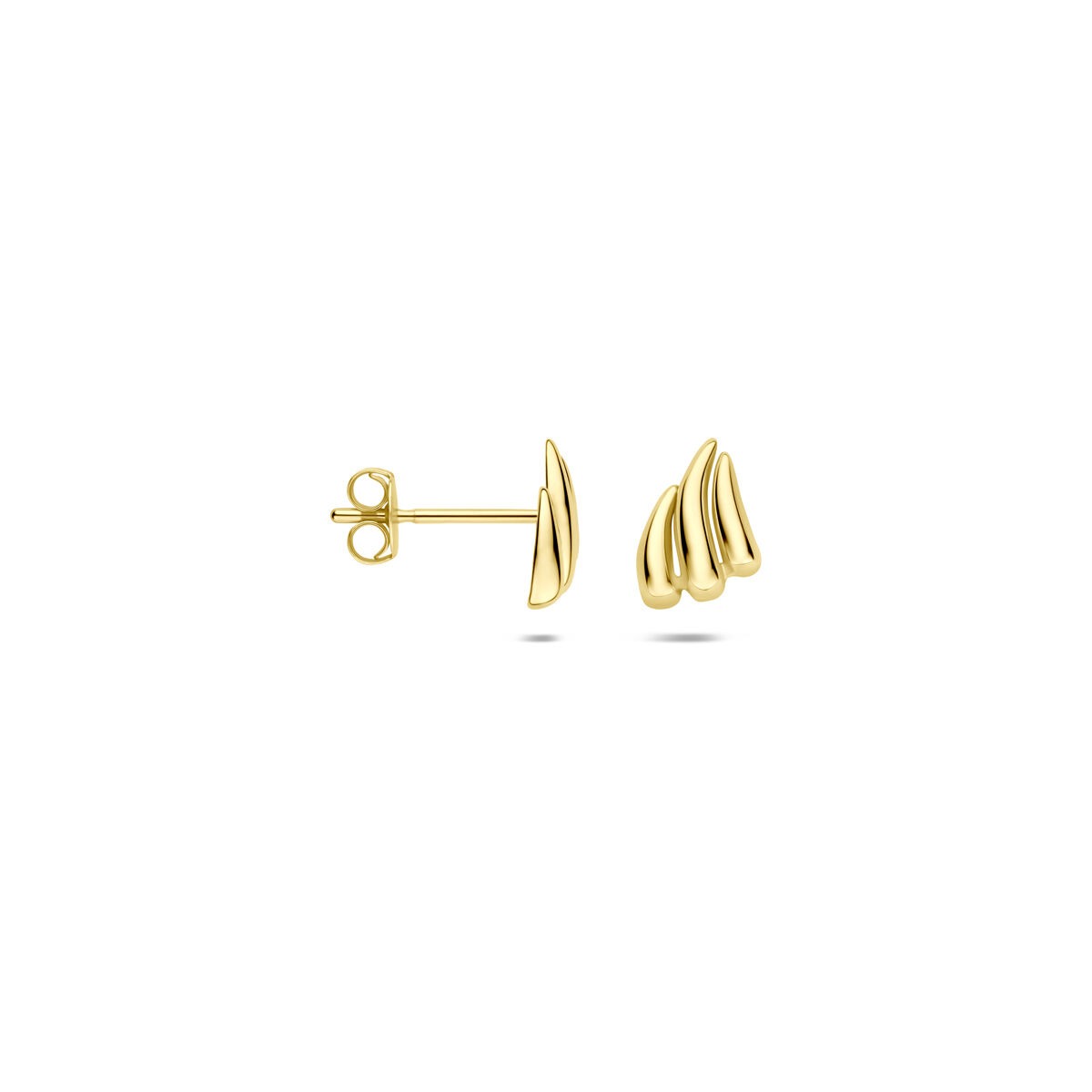 9k Geelgouden Oorknopjes 6,5 x 5 mm
