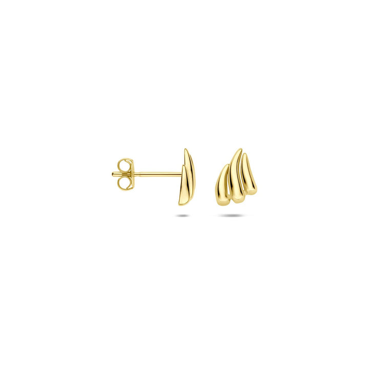 9k Geelgouden Oorknopjes 6,5 x 5 mm