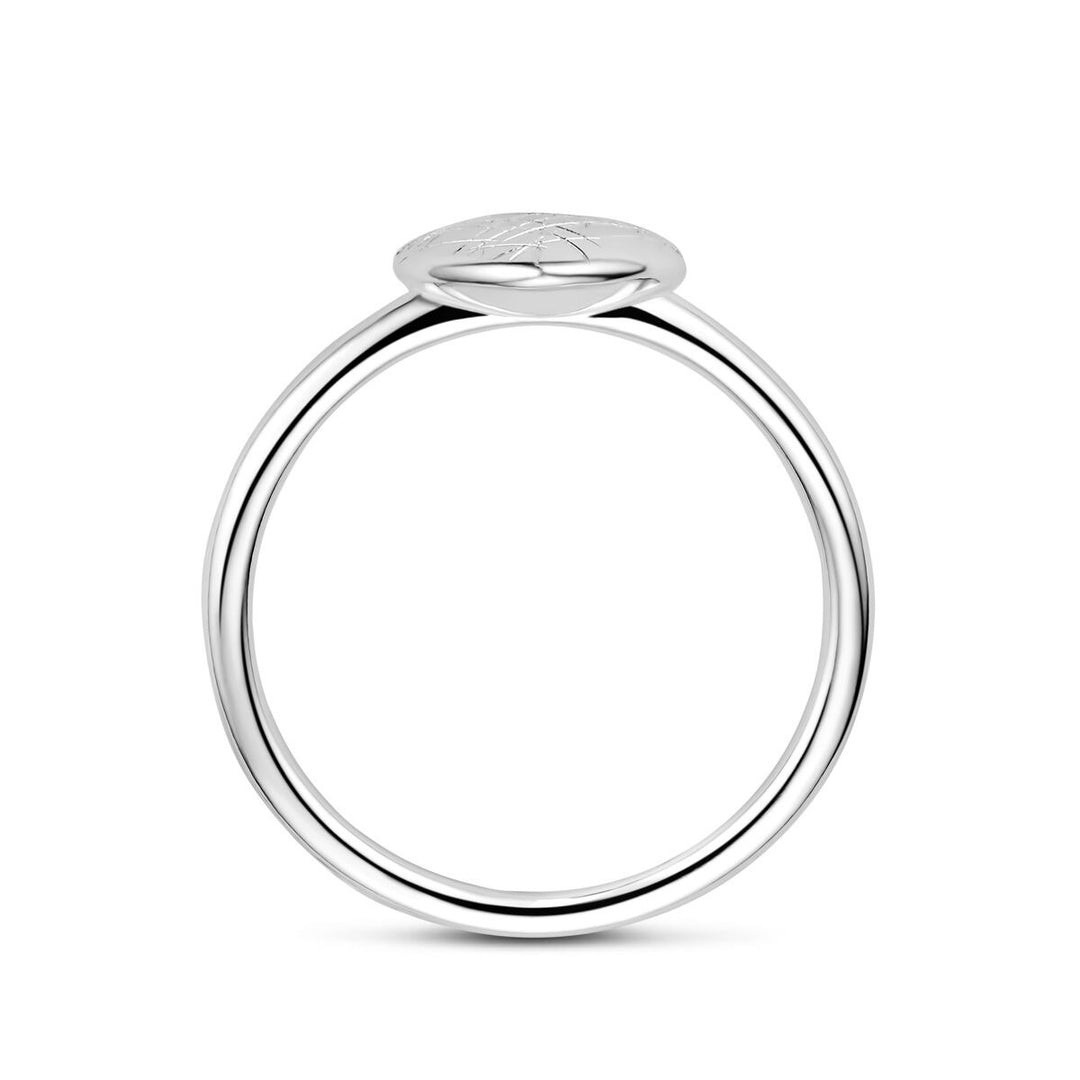 Gerhodineerd 925 zilveren ring met hartje
