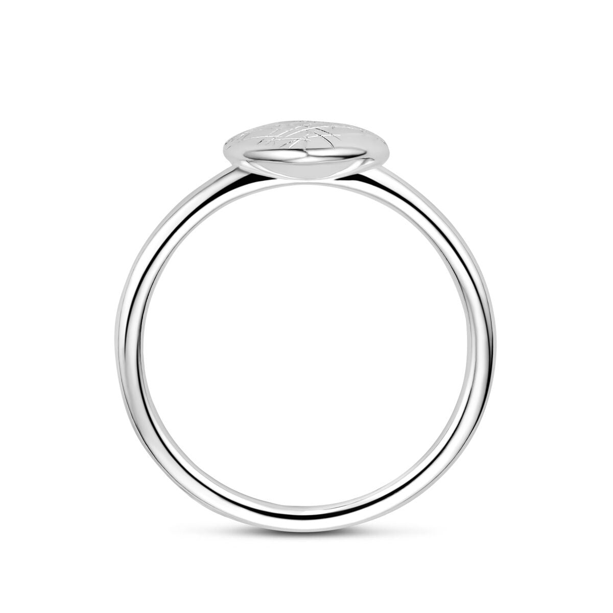 Gerhodineerd 925 zilveren ring met hartje