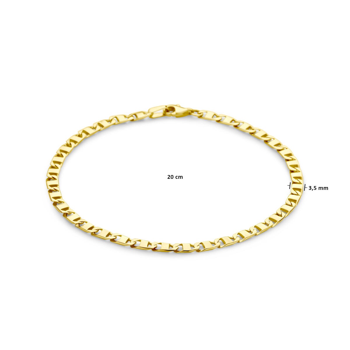 bracelet 3.5 mm 14K yellow gold
