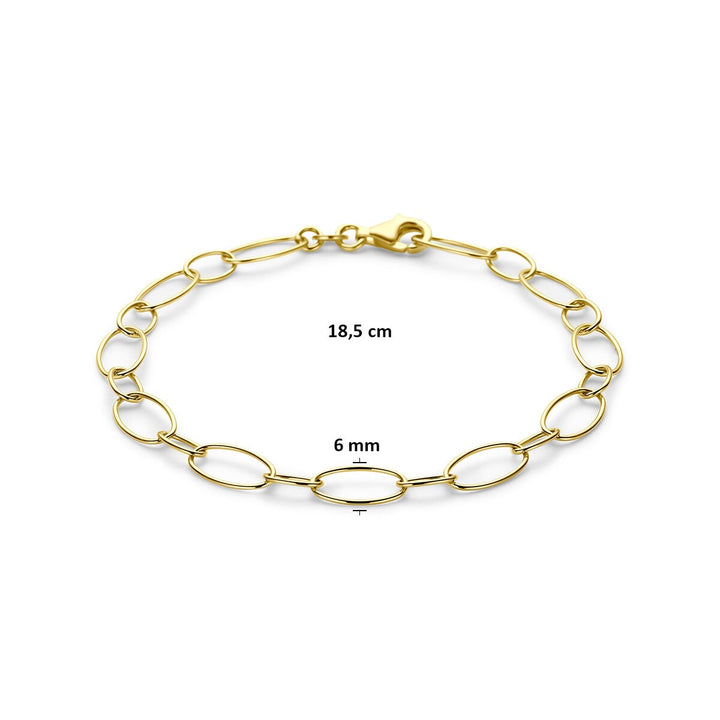 14k Geelgouden anker armband
