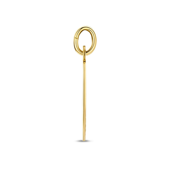 9k geelgouden hanger kinderkopje rond