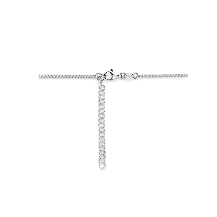 necklace 3.6 mm 40 + 5 cm silver rhodium plated