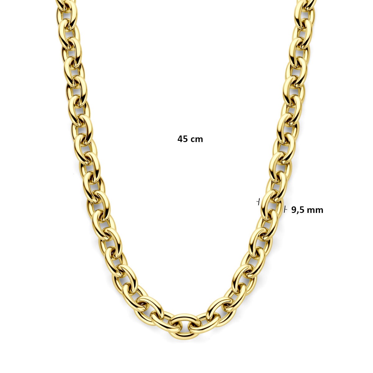Gouden Collier 14k Anker Schakel – Dames
