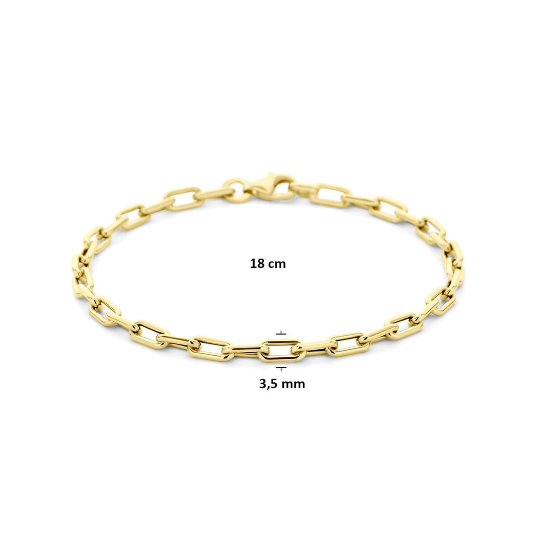 14k Gouden anker armband