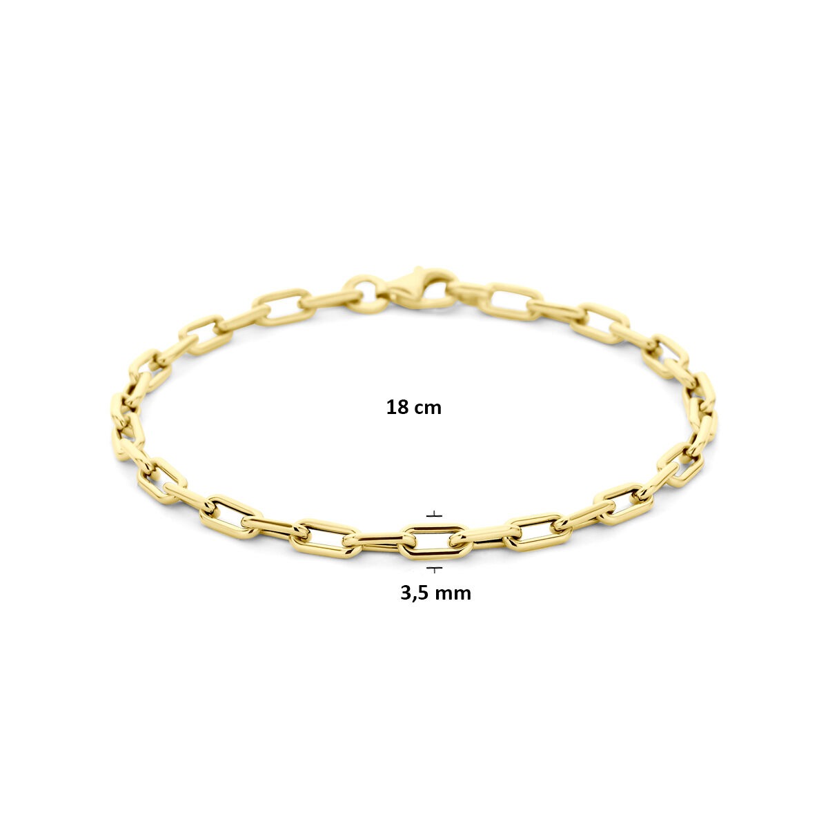 14k Gouden anker armband
