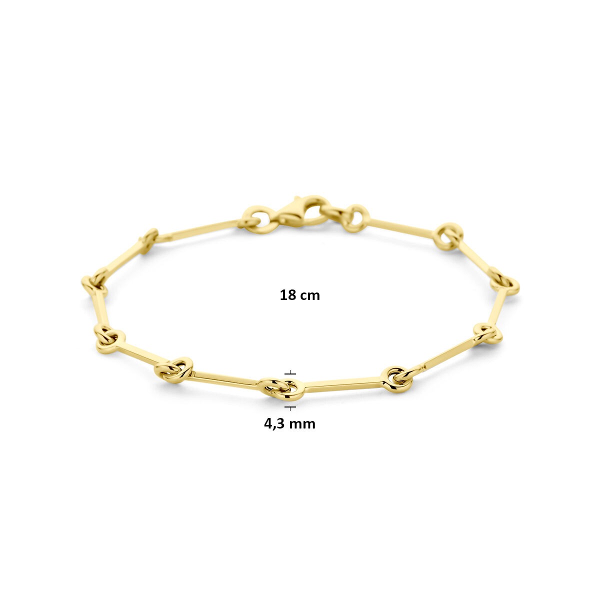 14k Gouden schakel armband