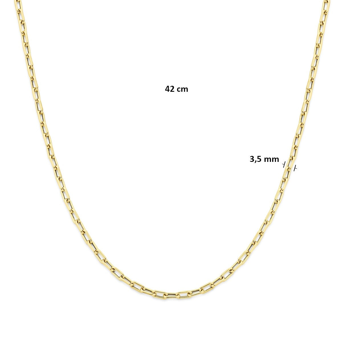 9k geelgouden ankercollier