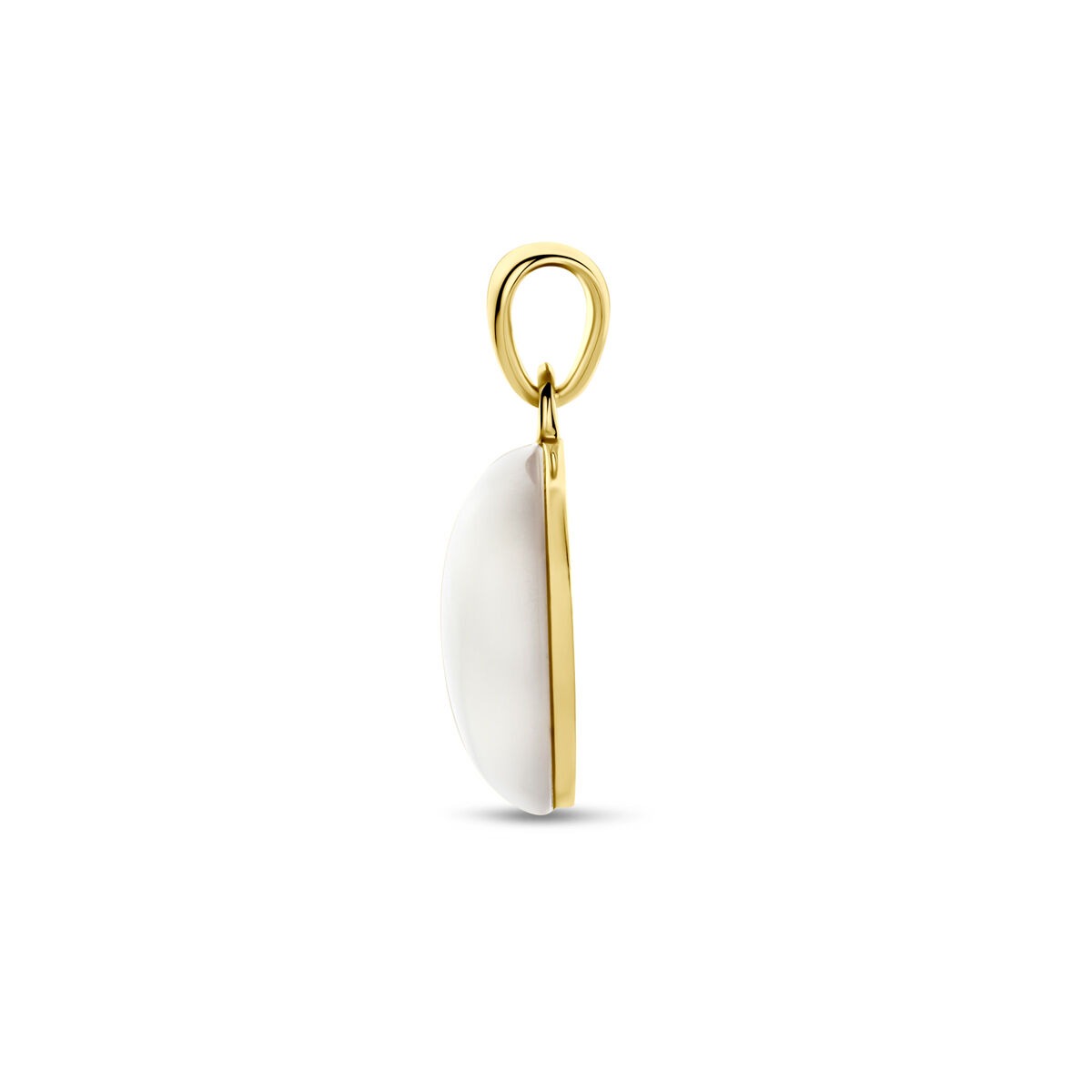 14k Geelgouden hanger met parelmoer 14 mm