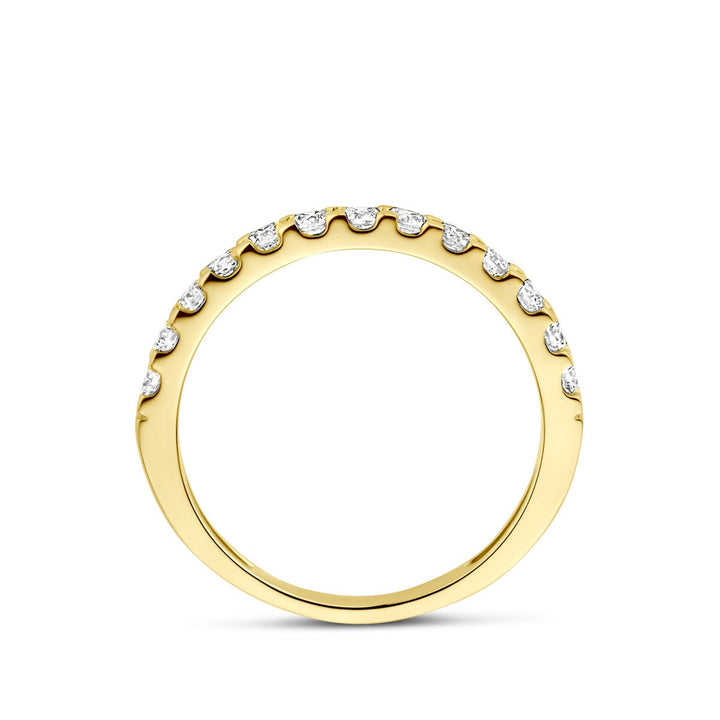 14k Geelgouden ring met 0.50ct lab grown diamant