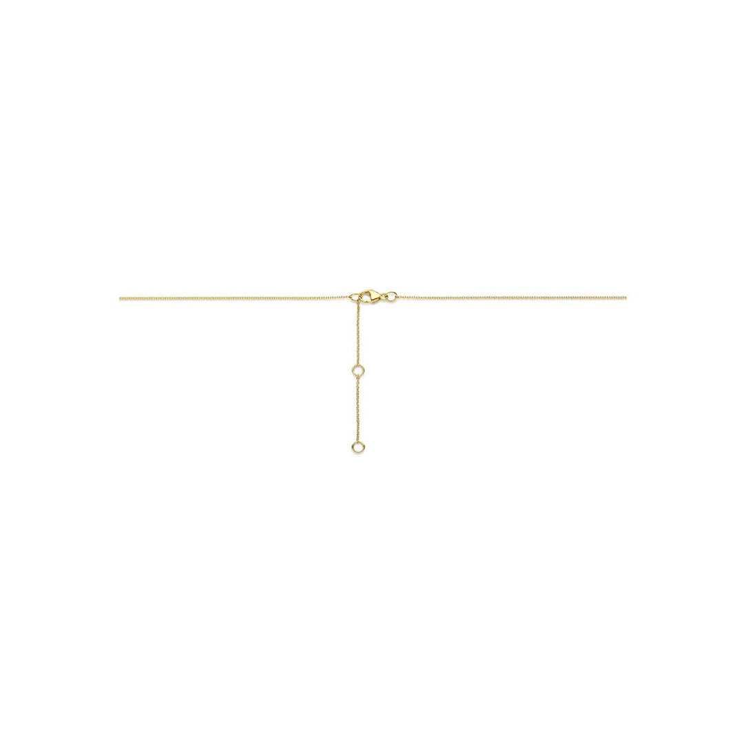 14k Gouden ketting met lab grown diamant