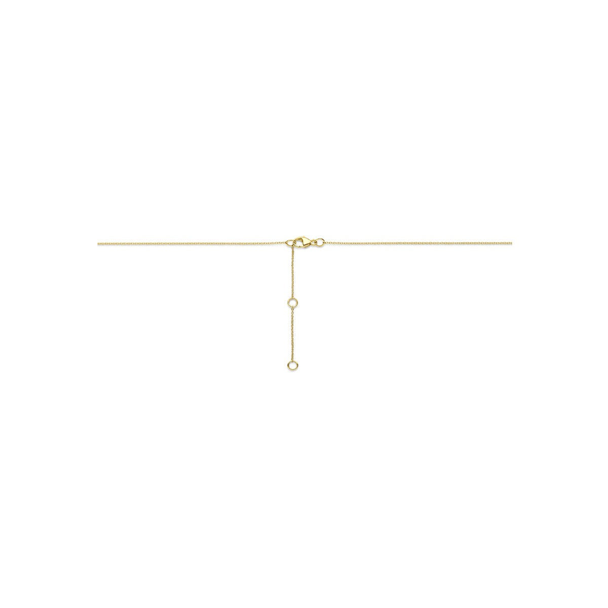14k Gouden ketting met lab grown diamant