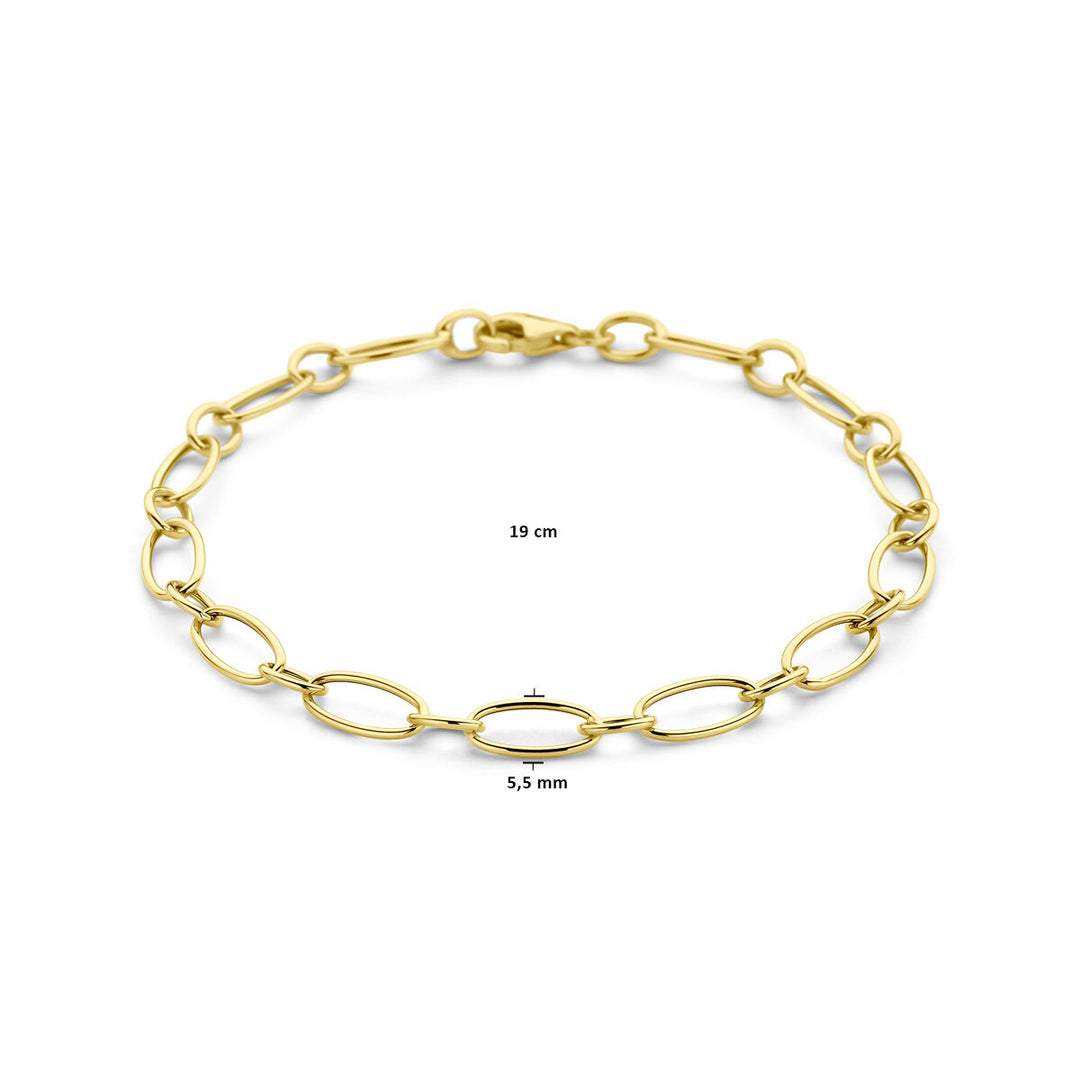 bracelet 5.5 mm 19 cm 14K yellow gold
