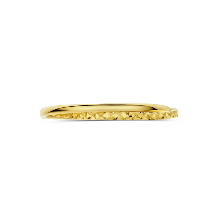 14k Geelgouden ring – dubbelbandig ontwerp met twee losse ringen