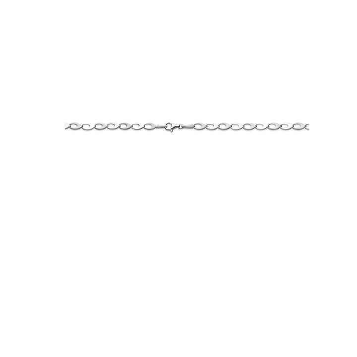 necklace polish/matt 6.0 mm 45 cm silver rhodium plated