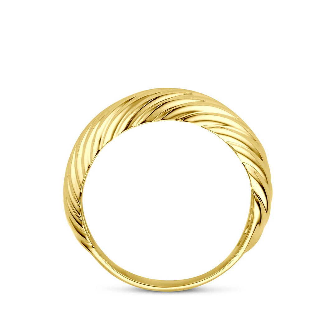 9k Geelgouden gedraaide ring
