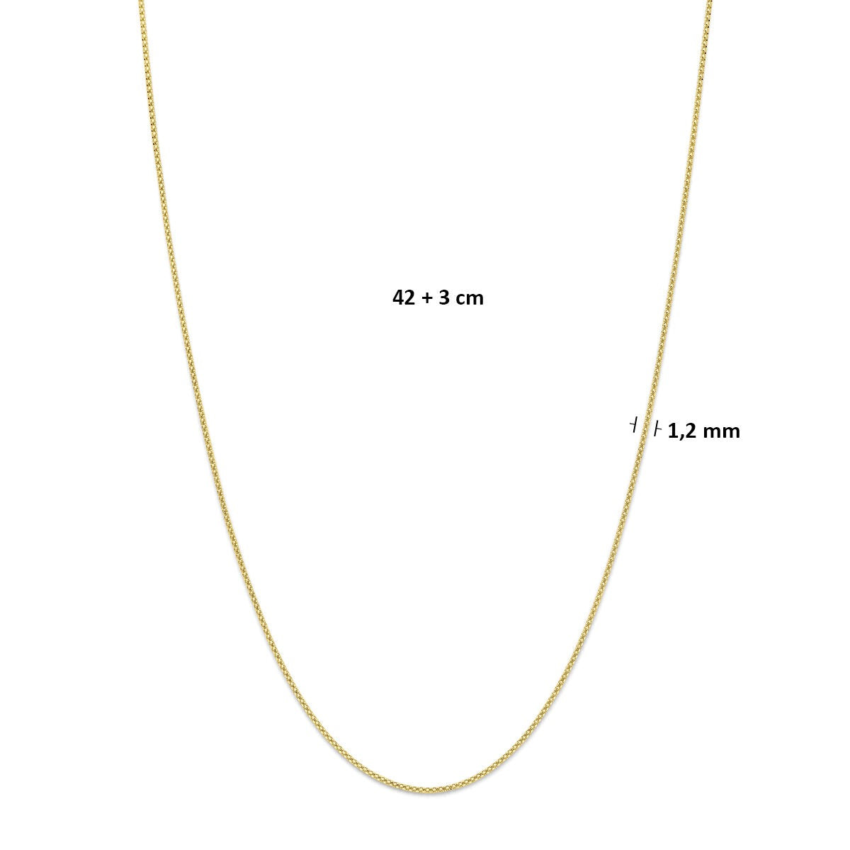 14k Geelgouden collier
