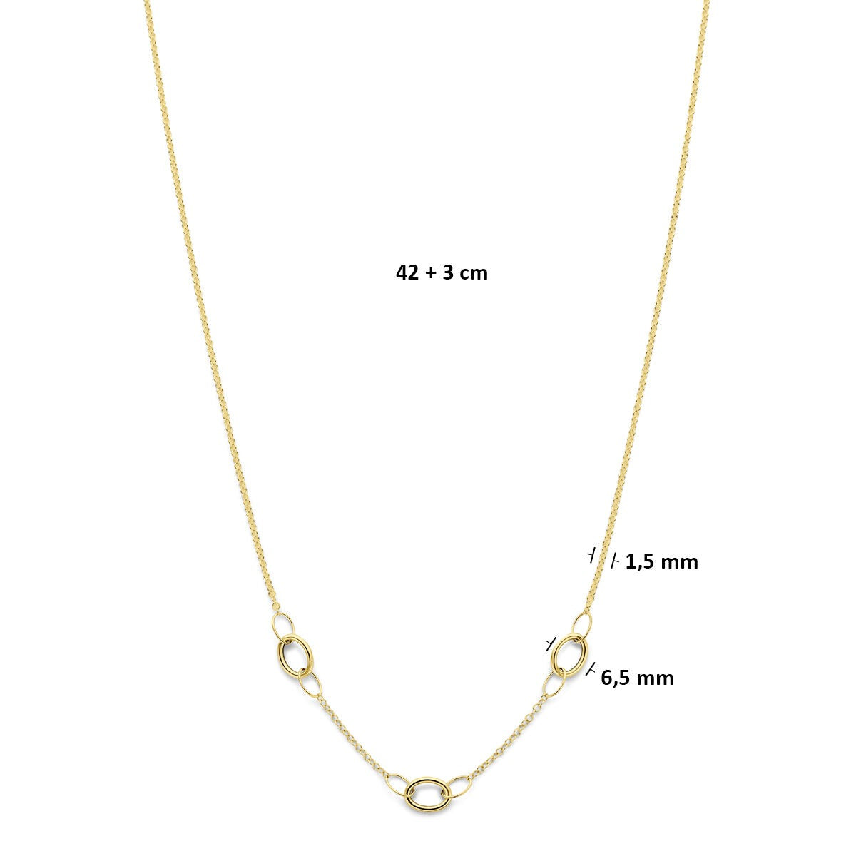 14k Geelgouden collier