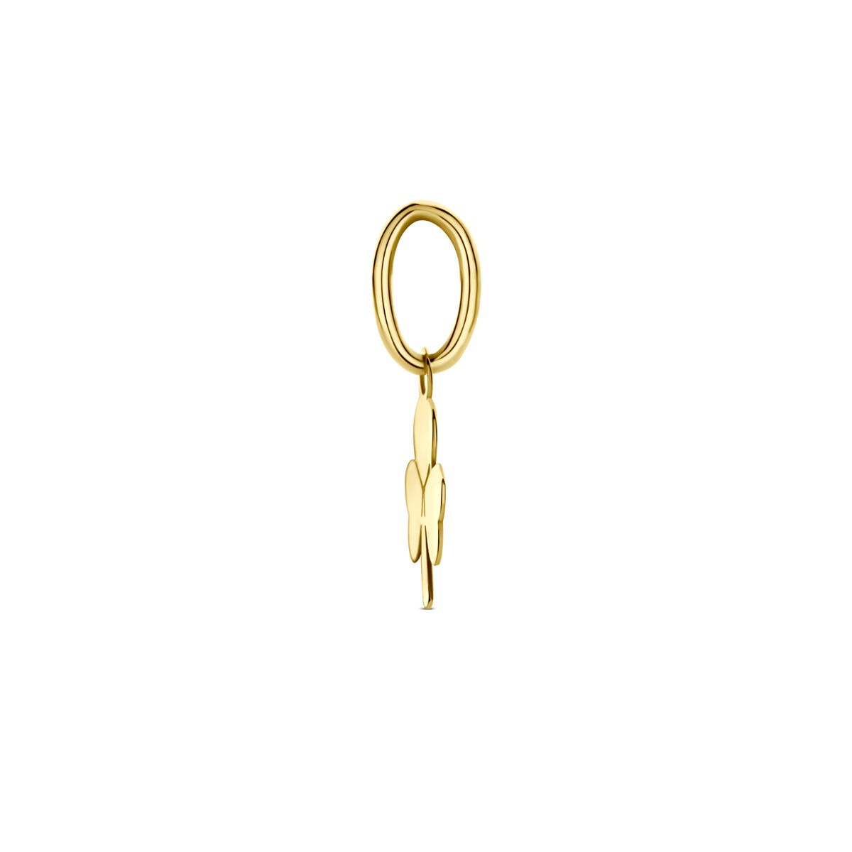 14k Geelgouden klaver hanger