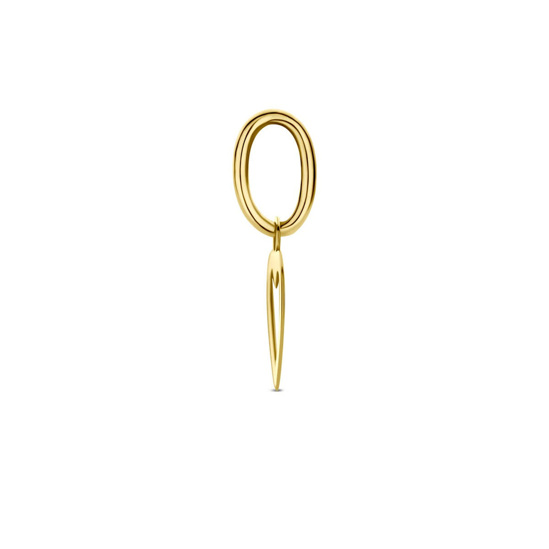 14k Geelgouden hartje hanger