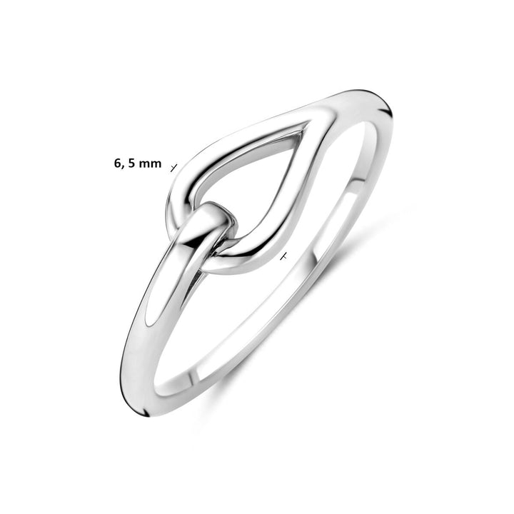 Zilveren dames ring – Gerhodineerd bandring