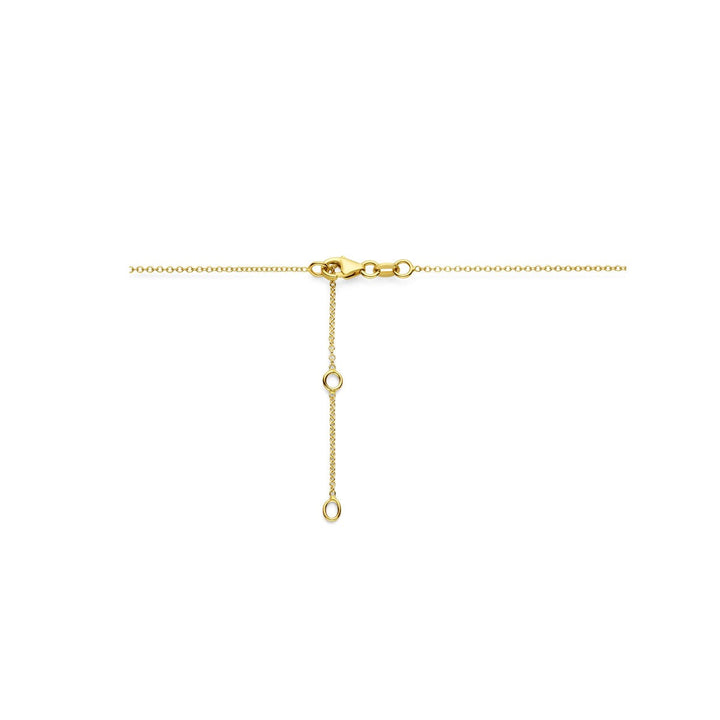 14k Geelgouden collier met elegante hanger