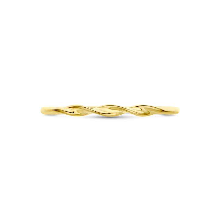9k Geelgouden gedraaide ring