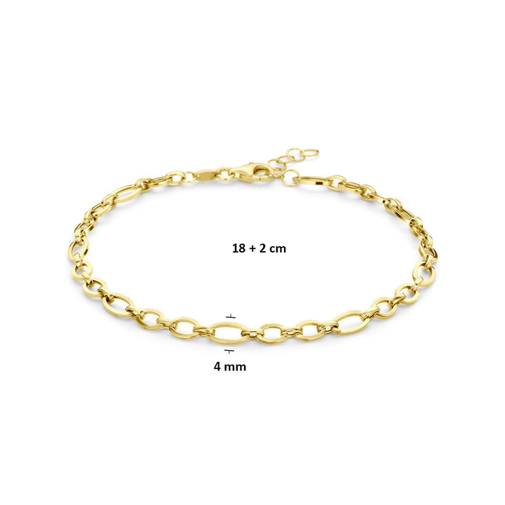14k Geelgouden anker armband