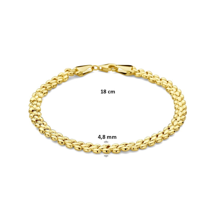 Gouden dames armband 14k anker schakel