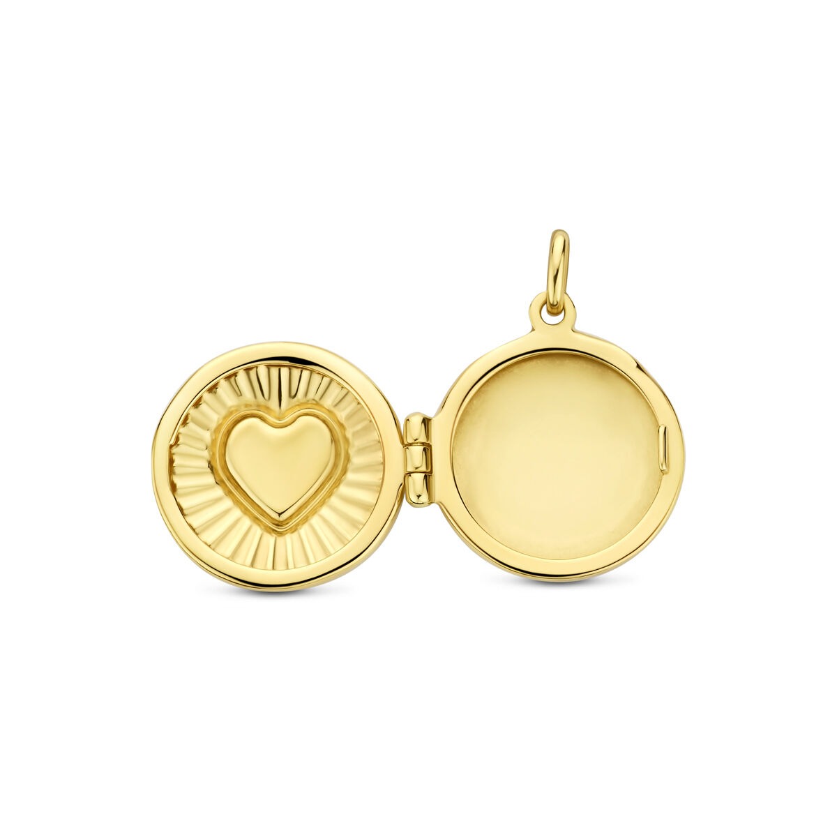 14k Geelgouden medaillon met hartje