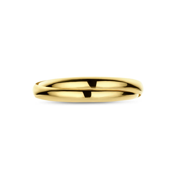 14k Geelgouden dames ring met dubbele band – 2 x 2,3 mm