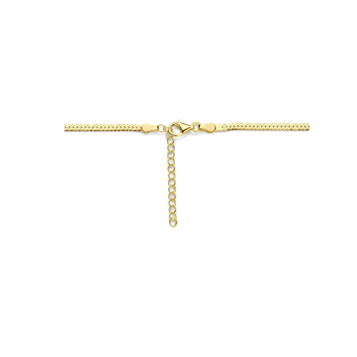 Verguld zilveren gourmette collier – Dames Kettingen