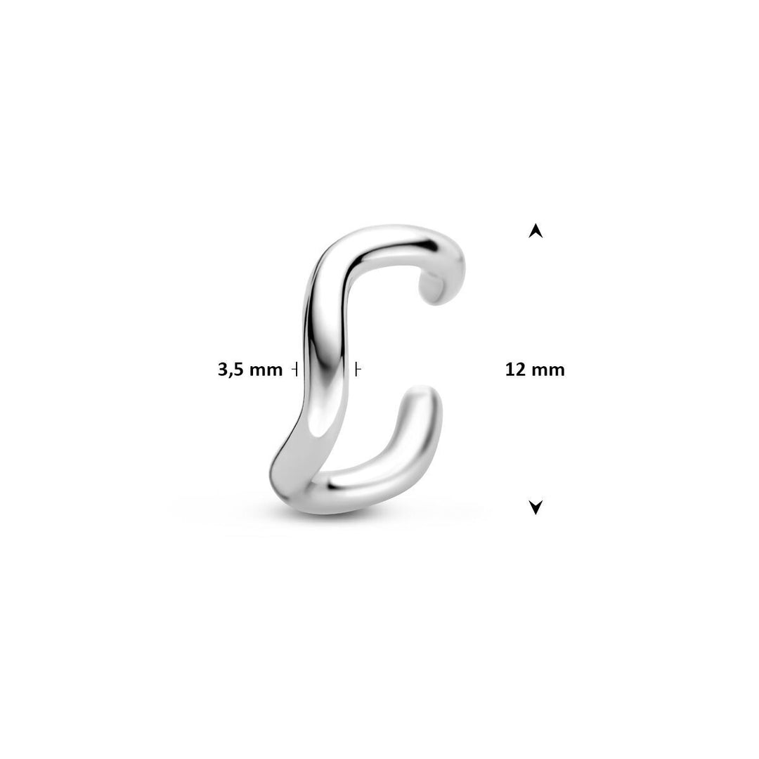 Zilveren ear cuff – gerhodineerd 925 zilver