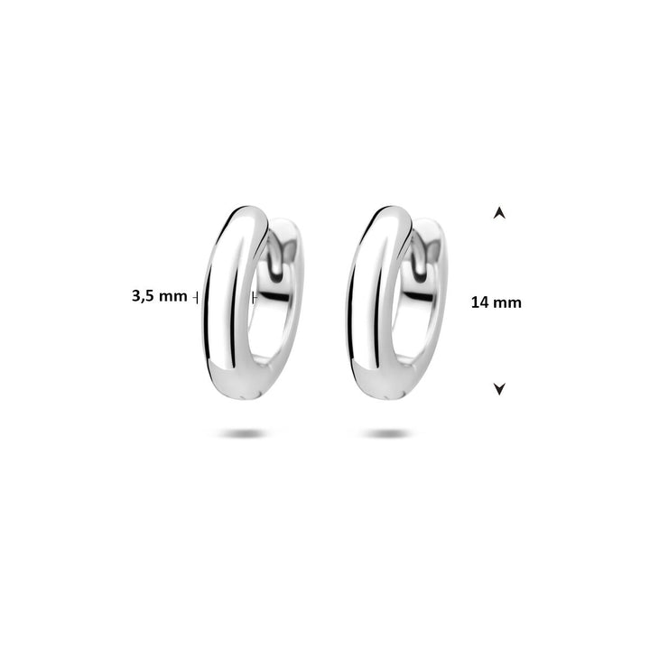 Zilveren klapoorringen gerhodineerd – tijdloze dames oorringen met verfijnde afwerking