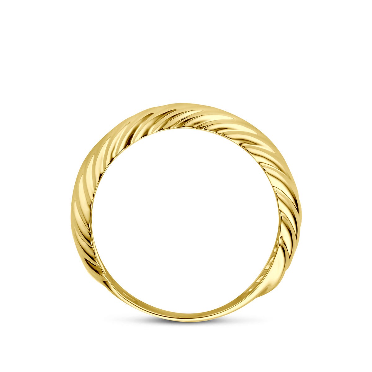 9k Geelgouden gedraaide ring