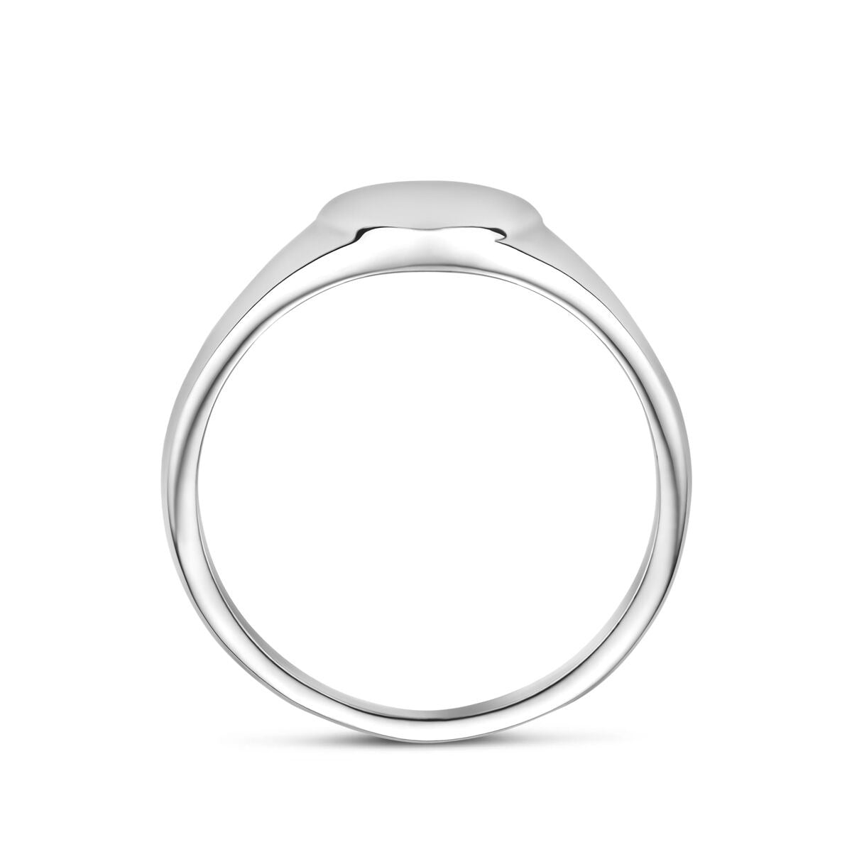 Gerhodineerd 925 zilveren ring met hartje