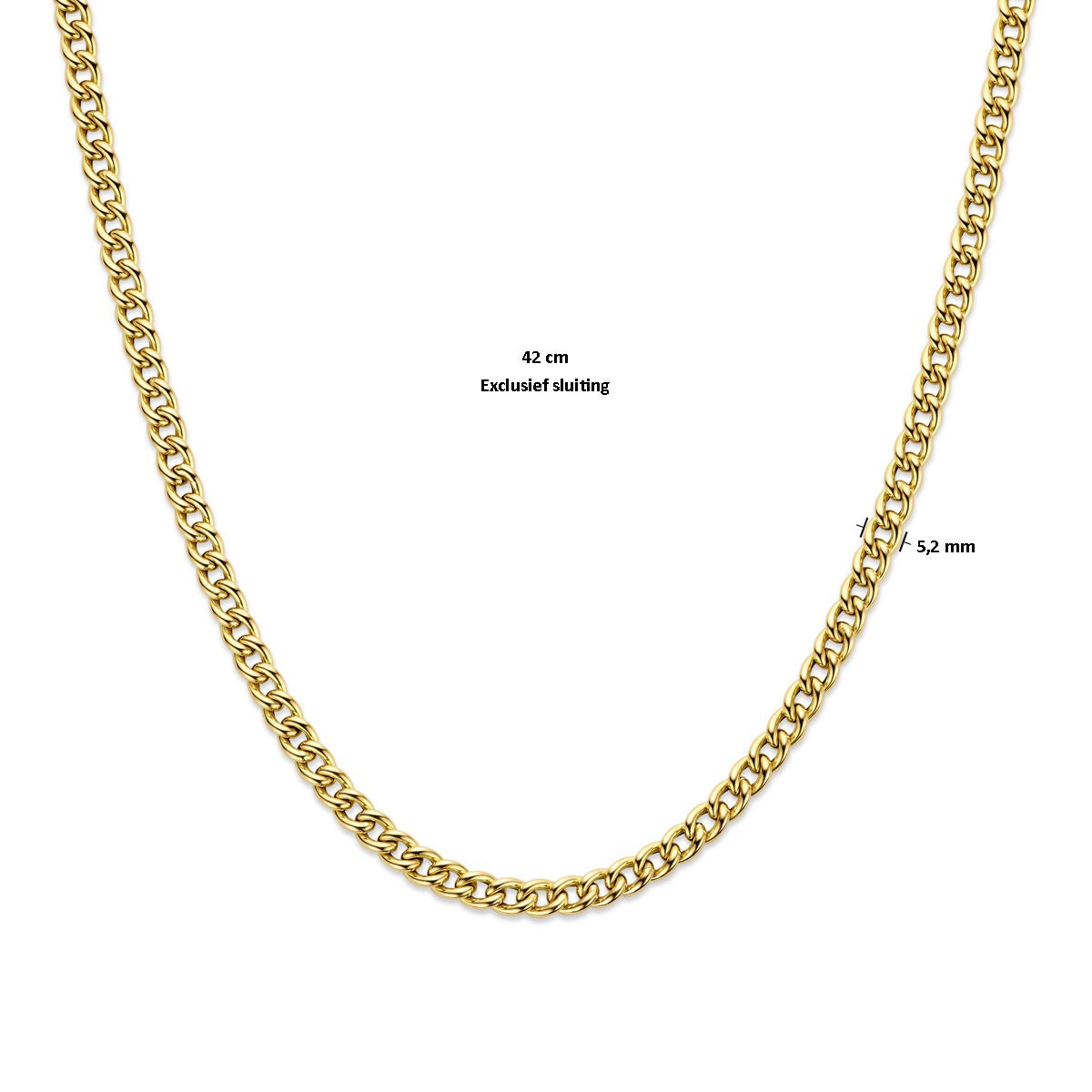 14k Geelgouden Collier zonder Slot