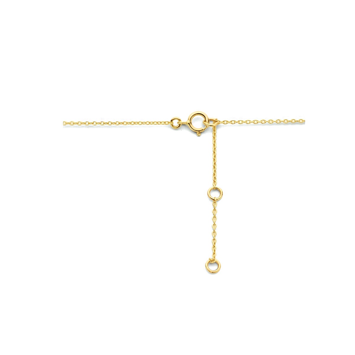 9k Geelgouden collier met infinity hanger