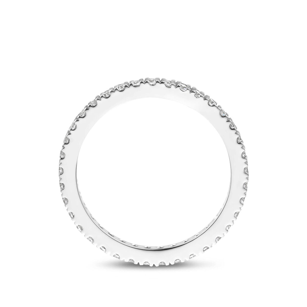 Gerhodineerd 925 zilveren ring met zirkonia