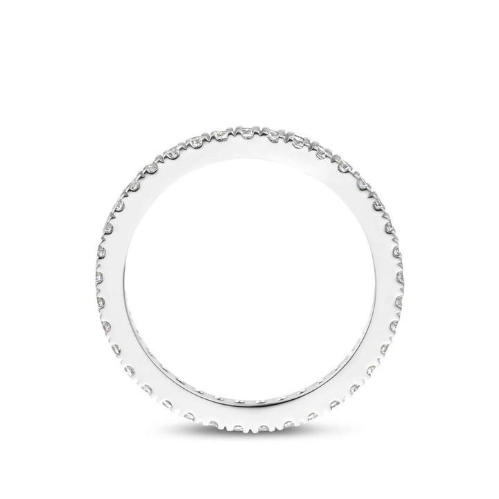 Gerhodineerd 925 zilveren ring met zirkonia