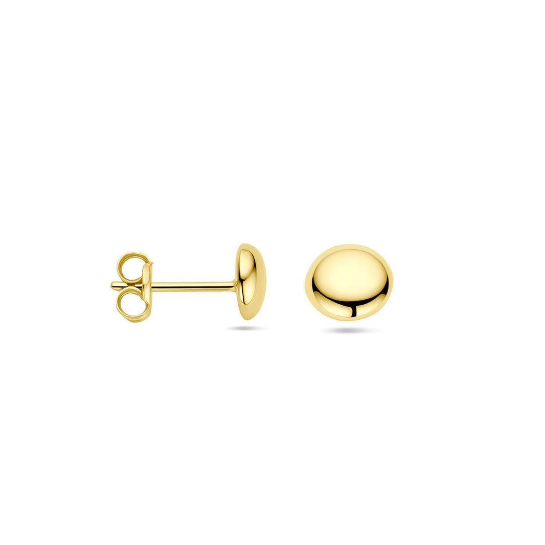9k gouden oorknopjes halfbol