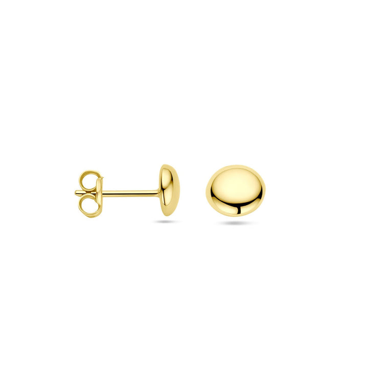 9k gouden oorknopjes halfbol