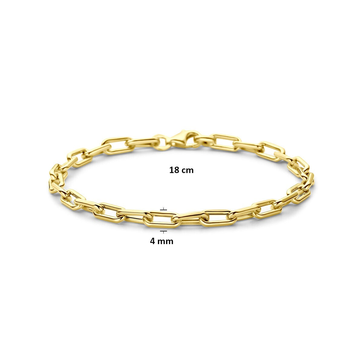 14k Geelgouden anker armband